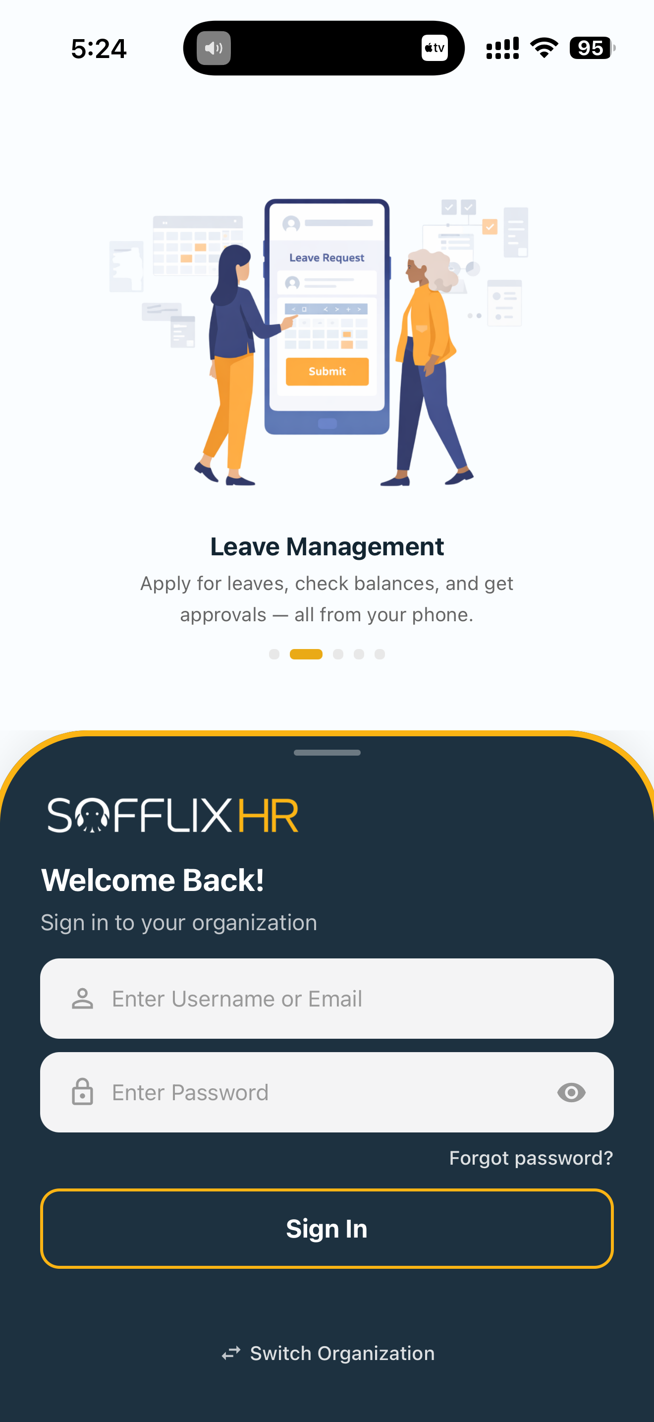 App screen 1