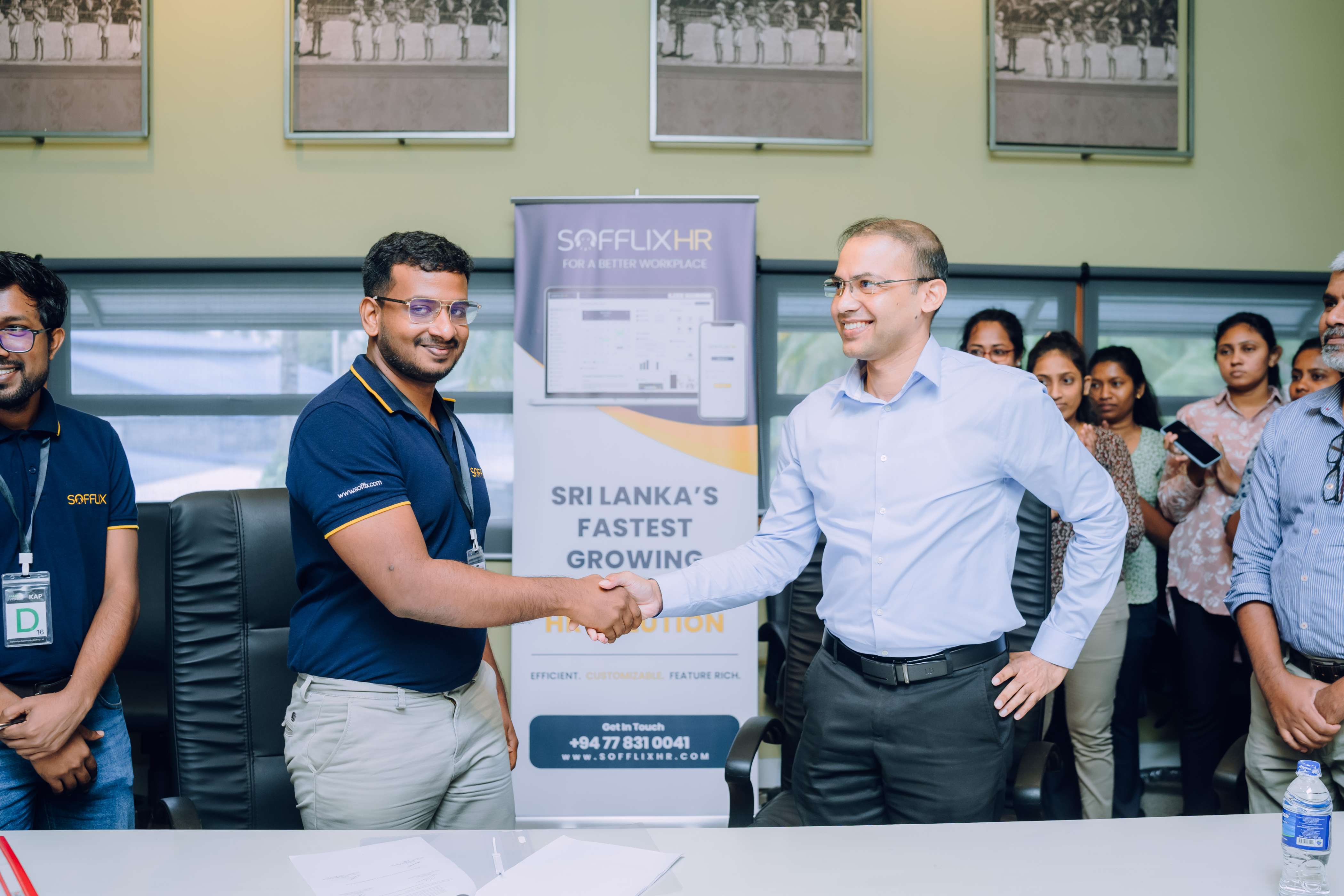 Signing ceremony with a leading Sri Lankan coconut products manufacturer