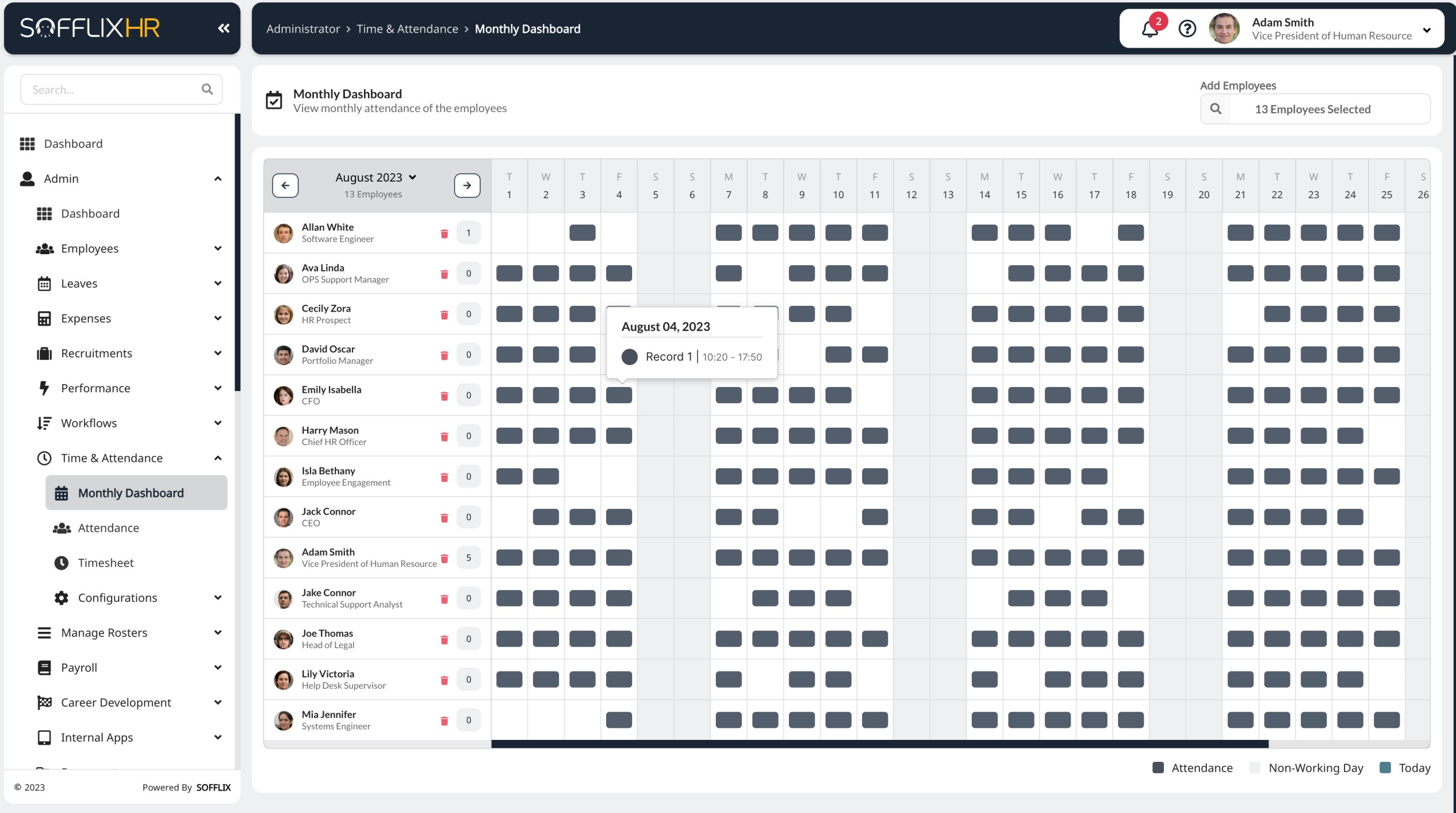 Time & Attendance screenshot