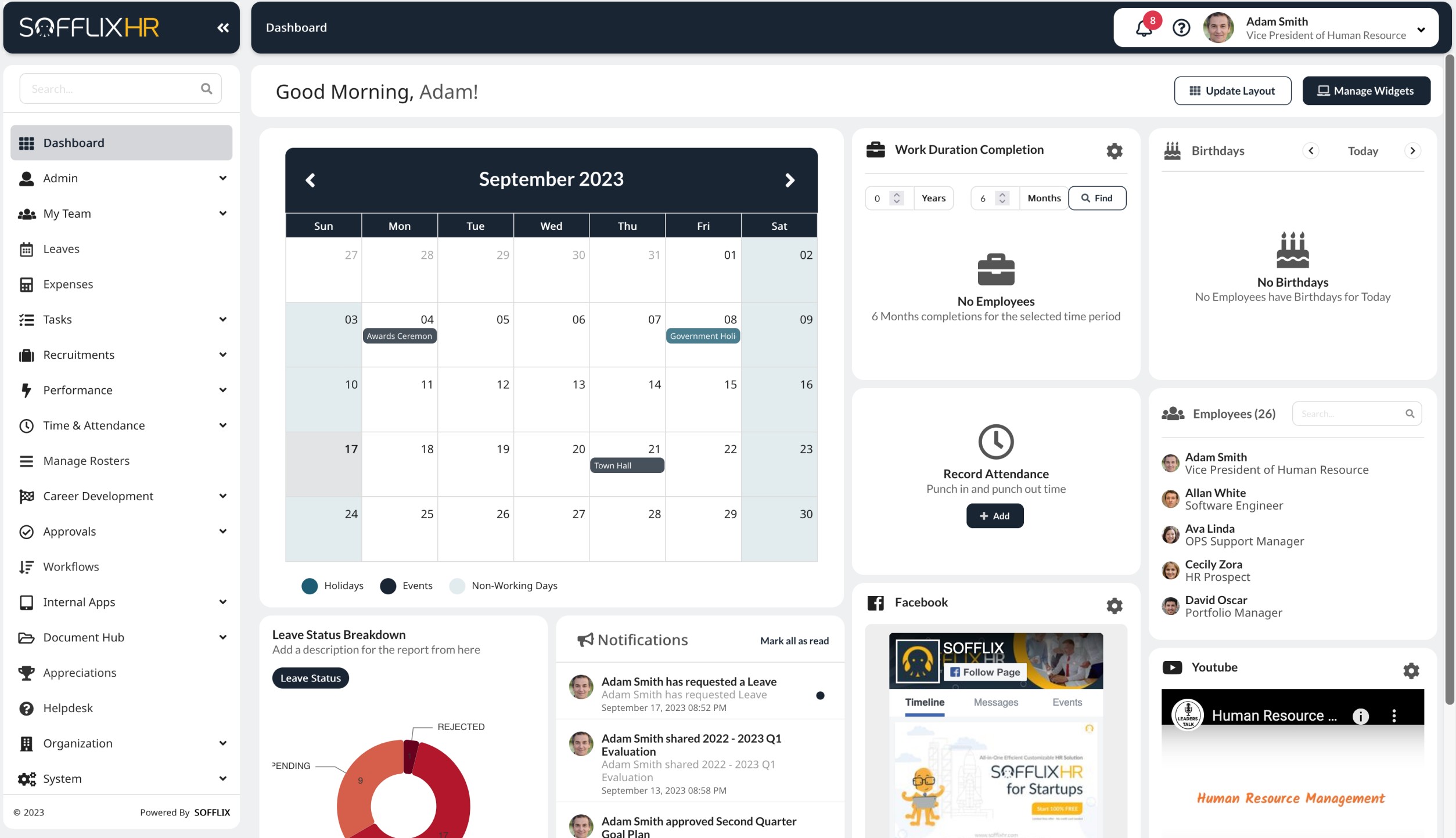 Custom Dashboards screenshot